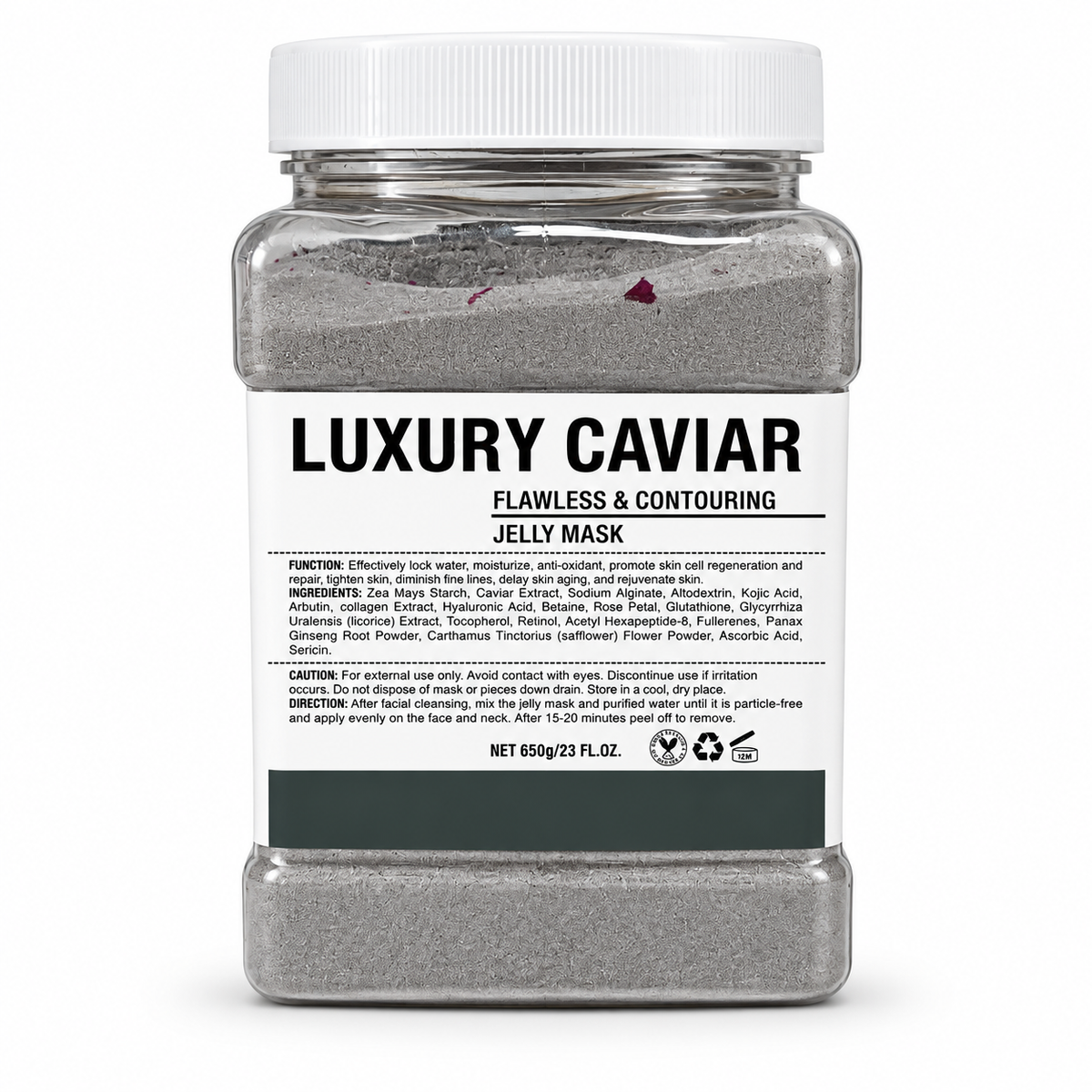 Frasco Mascarilla Hidroplastica Caviar 650gr