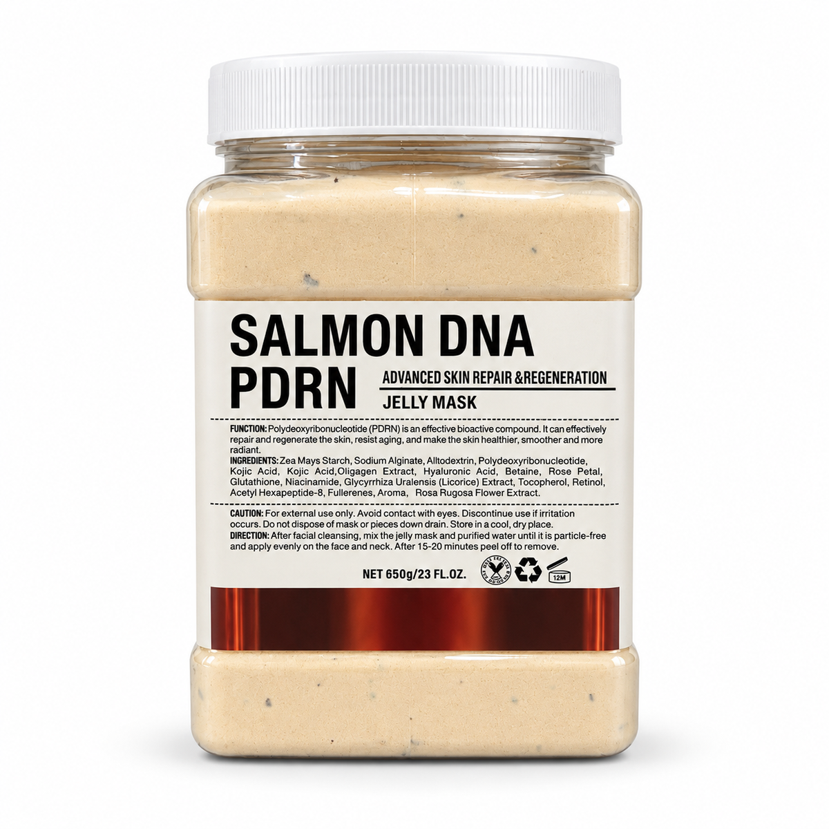 Frasco Mascarilla Hidroplastica Salmon 650
