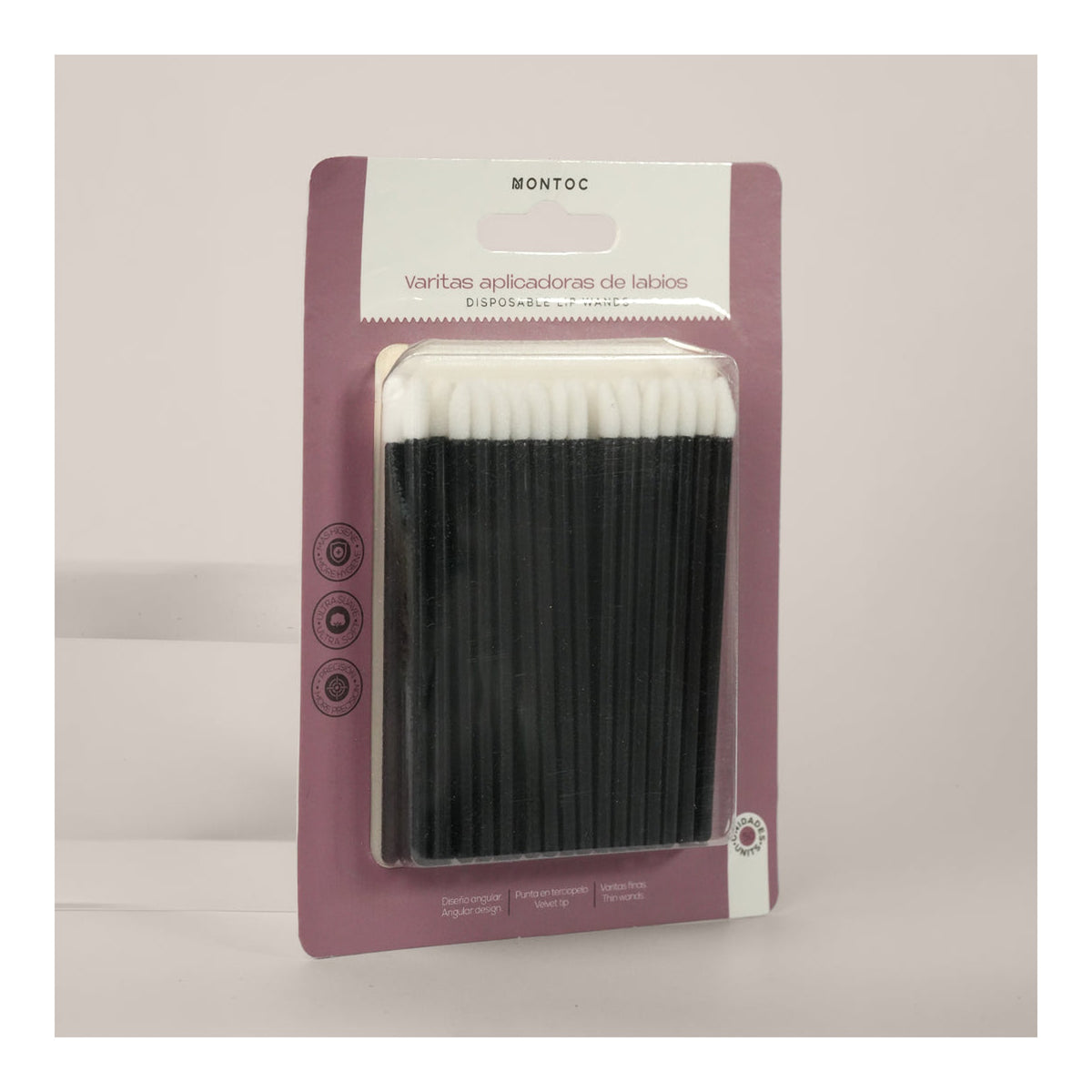 Aplicador De Labios Negro/Blanco X50 - Montoc