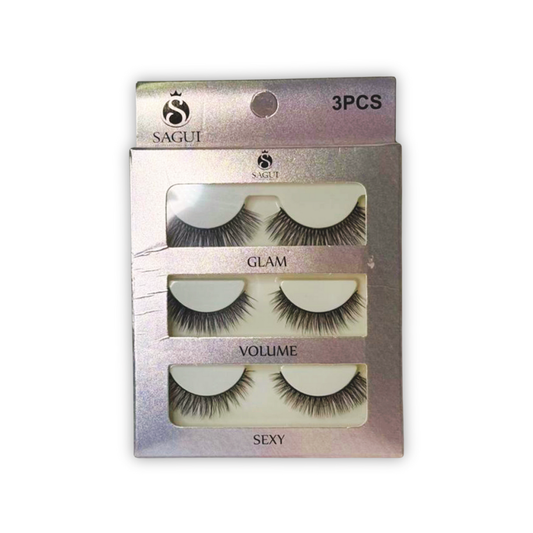 PESTAÑAS POR TRES SAGUI X3