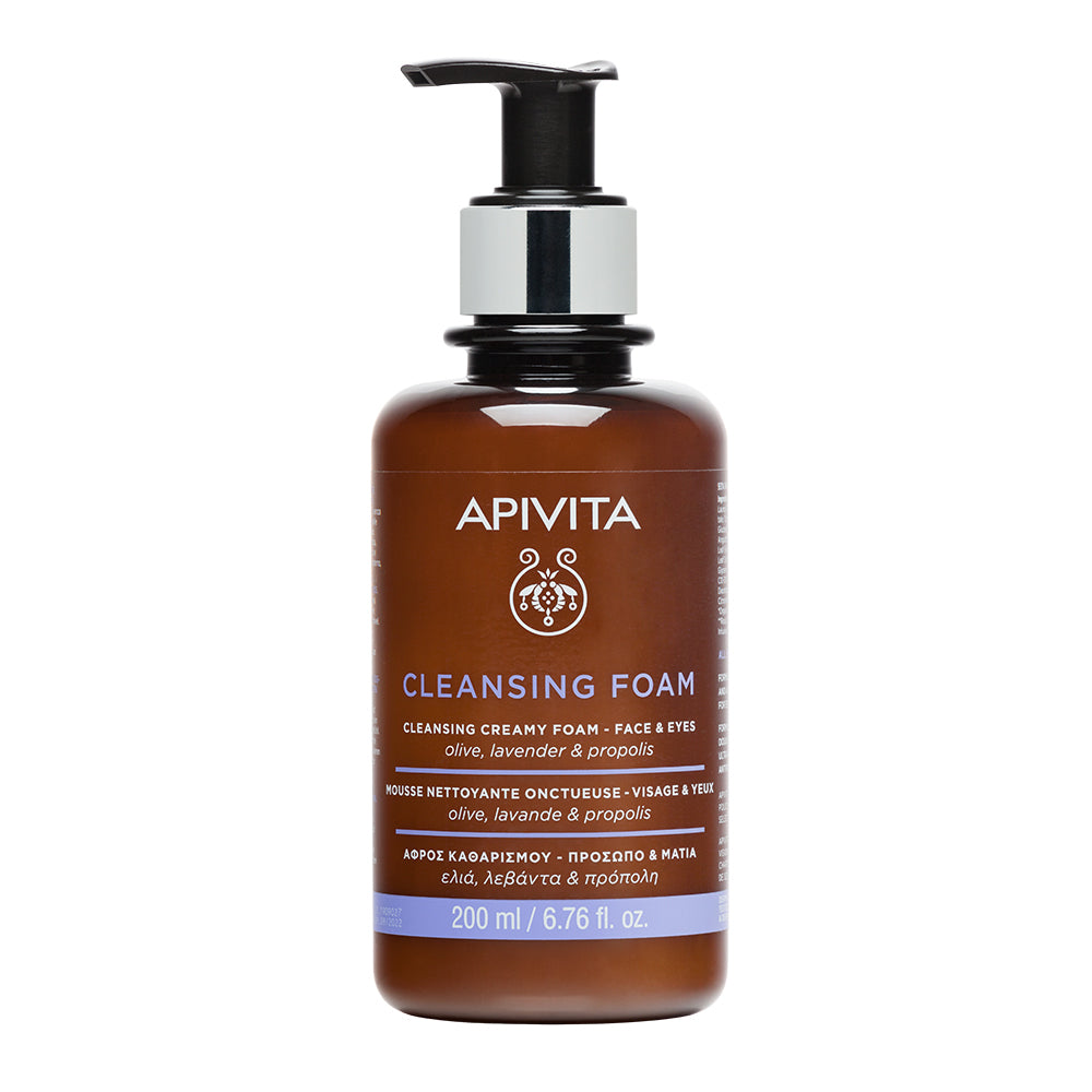 APIVITA CLEANSING FACE & EYES CREAMY FOAM 200ML