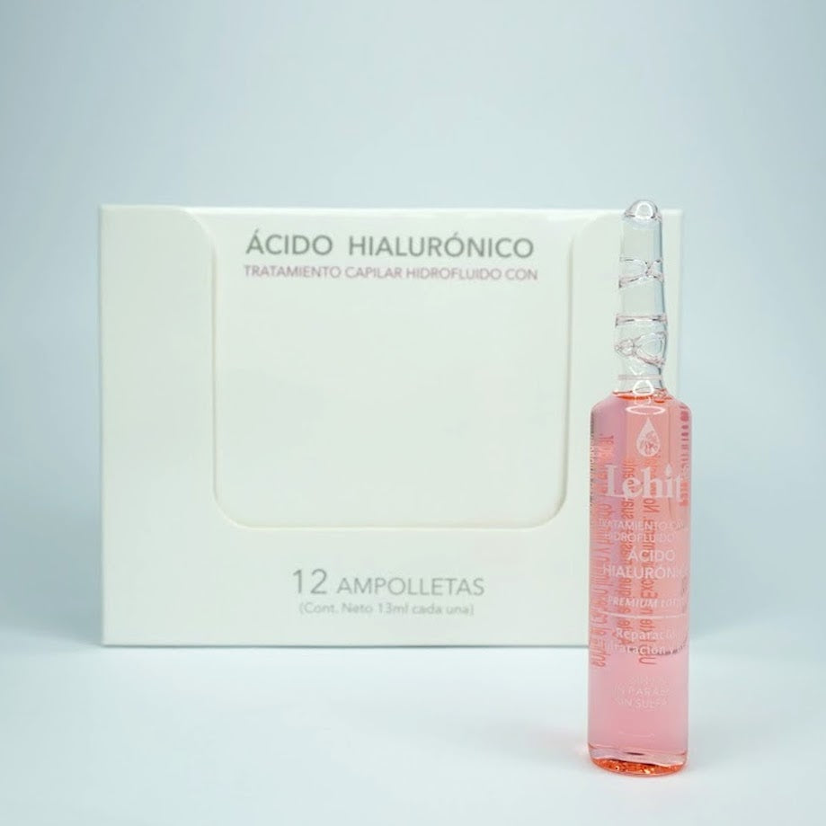 Tratamiento Capilar Hidro. con Ácido Hialurónico Ampolla 13ml - Lehit