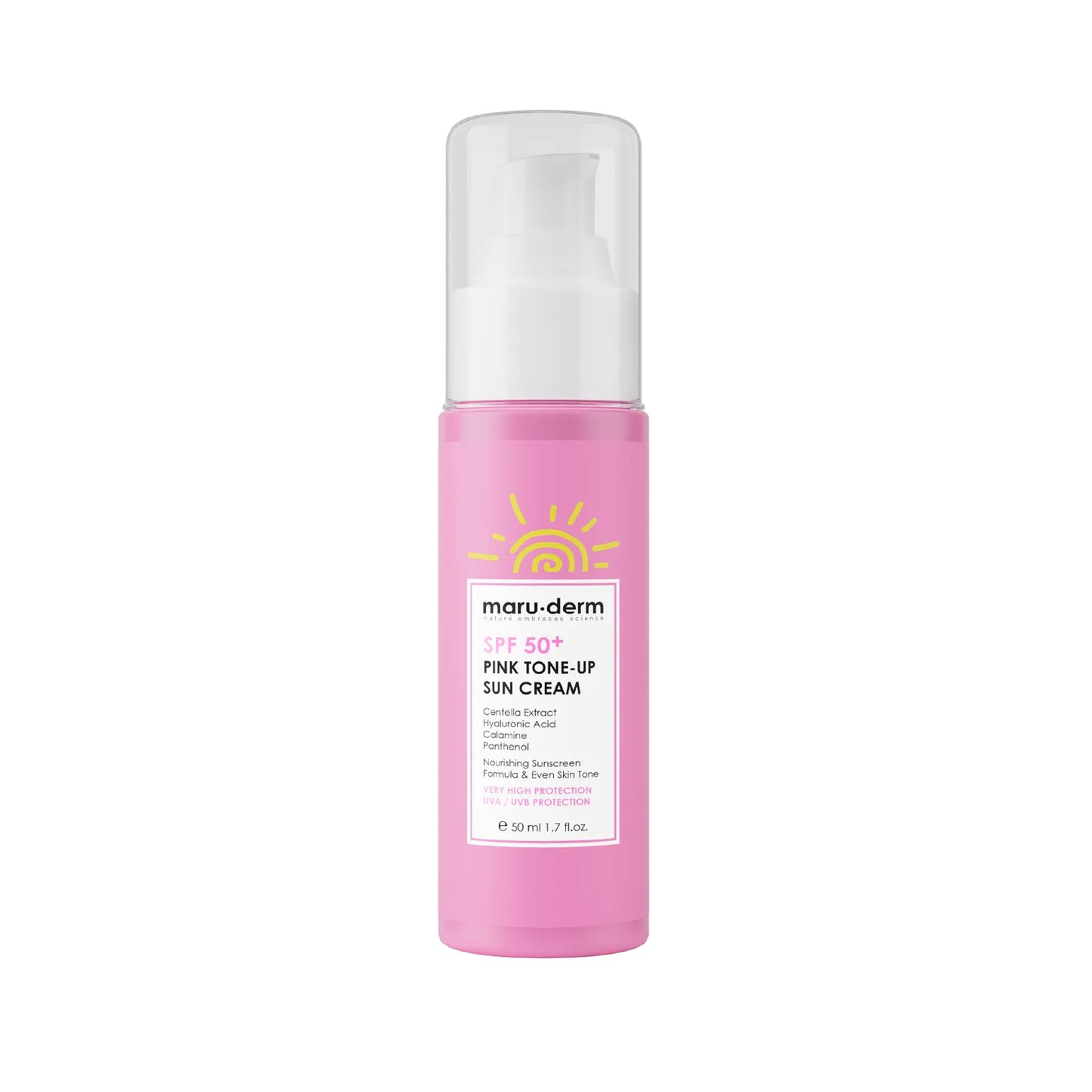 Crema Tonificante Rosa Con Protección solar FPS 50 + 50ml - Maruderm