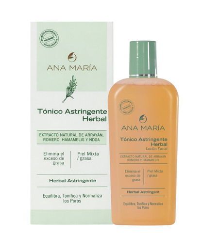 Tónico Astringente Herbal Loción facial 180ml - Ana María