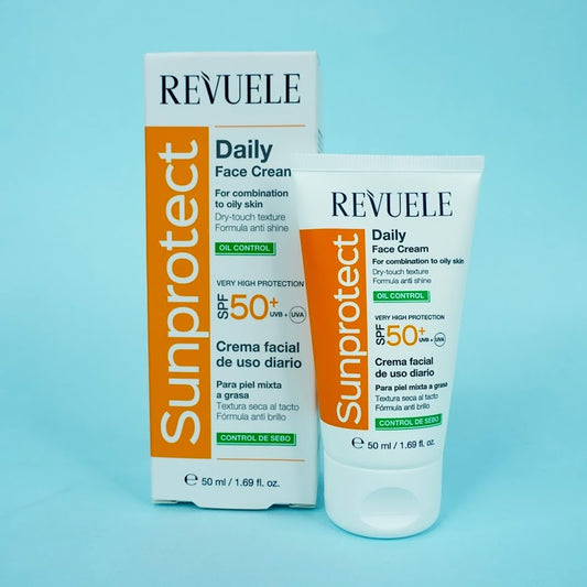 Protector Solar y Crema Facial Diaria Sunprotect SPF 50+ 50ml - Revuele
