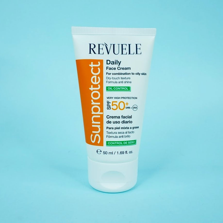 Protector Solar y Crema Facial Diaria Sunprotect SPF 50+ 50ml - Revuele