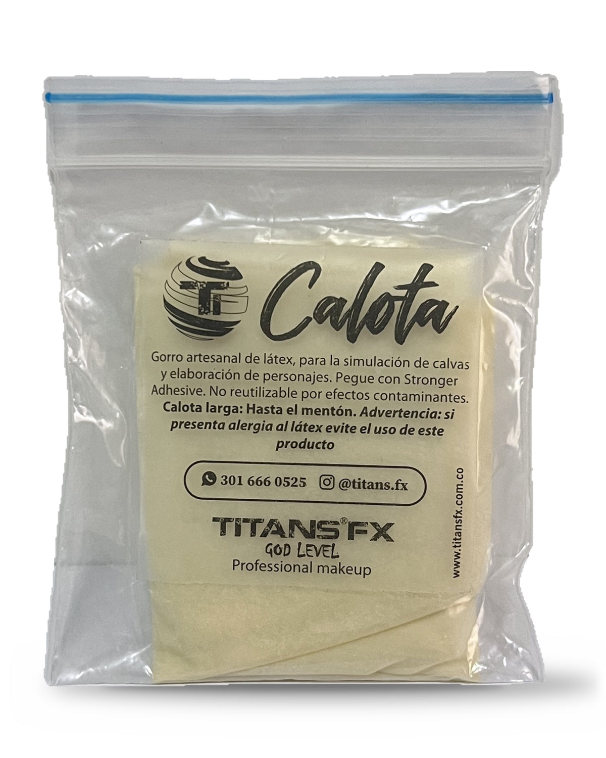 Calotas Largas (Gorro de latex) - Titans Fx
