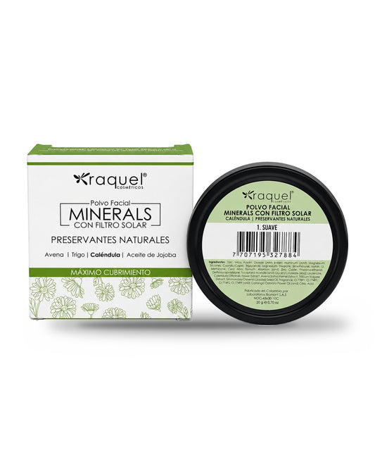 Polvo Facial Mineral con Caléndula Suave - Raquel