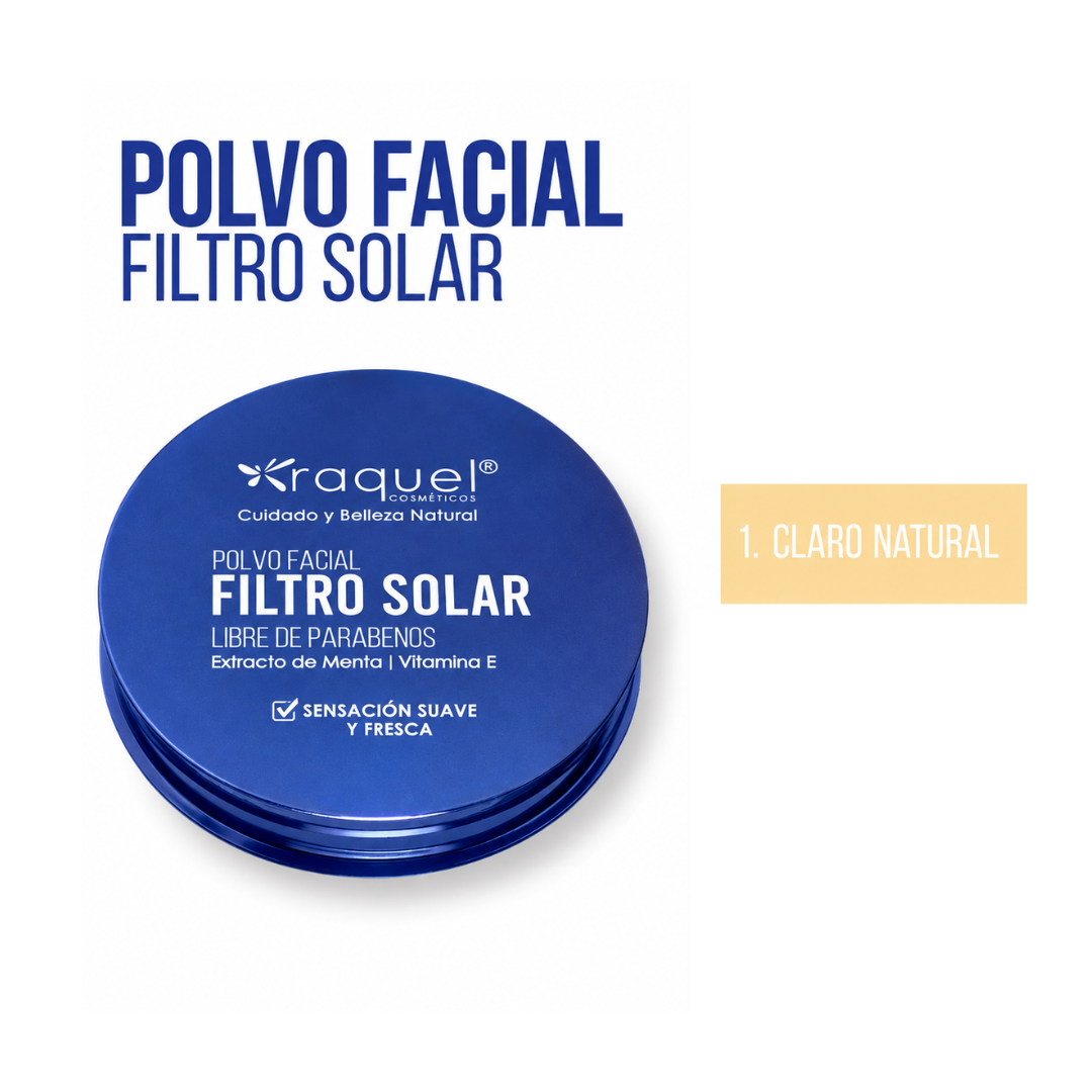 Polvo Facial Compacto Claro Natural - Raquel