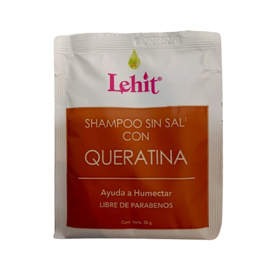 Shampoo Sin Sal Con Queratina sachet 30gr - Lehit